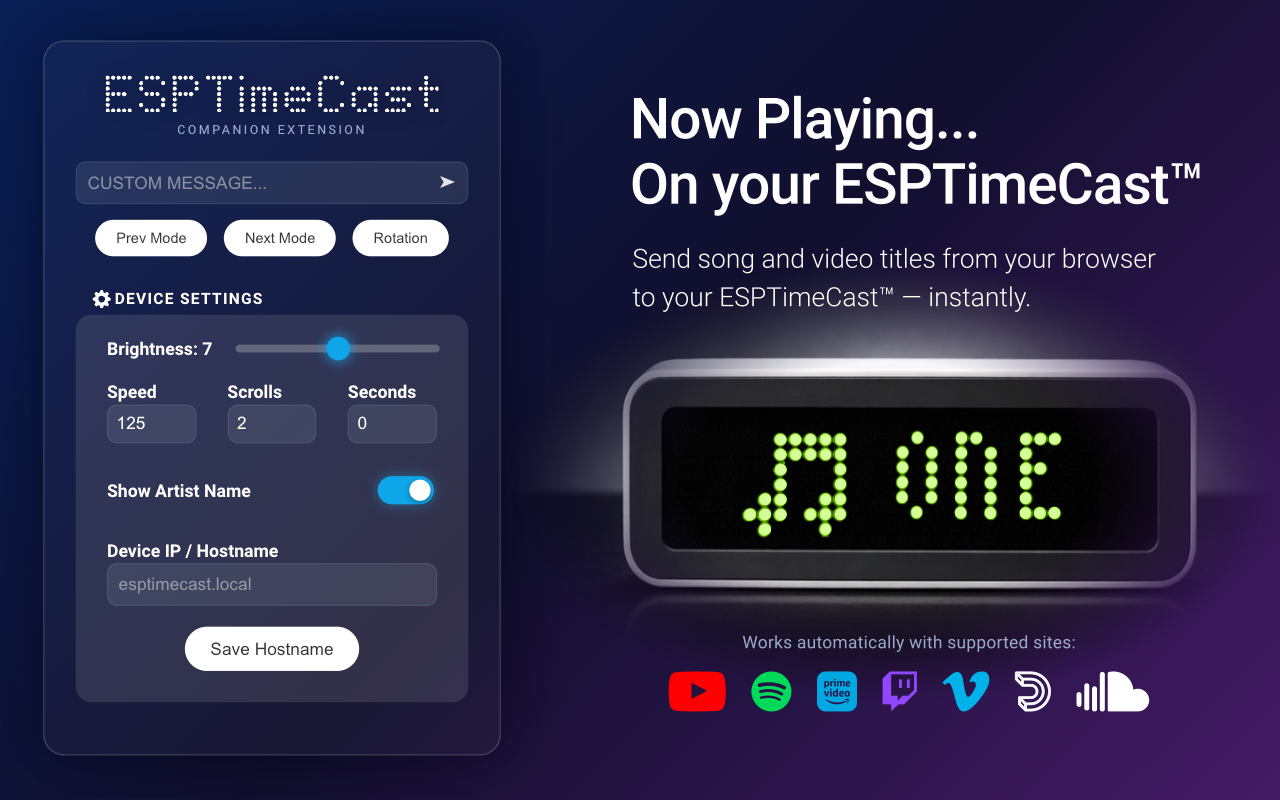 ESPTimeCast Chrome Extension