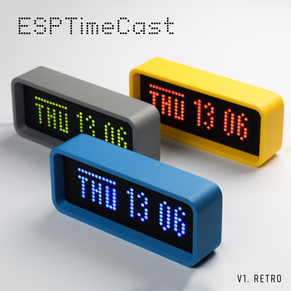ESPTimeCast Retro Case